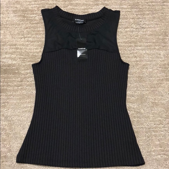 bebe Tops - bebe Gigi Ribbed Top